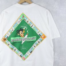 画像1: 〜2000's MARIJUANOLOGY ガンジャプリントTシャツ L (1)
