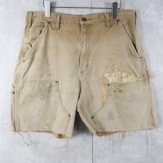 画像1: Carhartt カットオフ ダブルニーダックショーツ W35 (1)