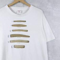 画像1: 90's "Panetela Torpedo Corona..." 葉巻プリントTシャツ L (1)