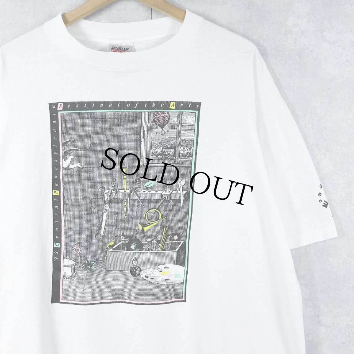 画像1: 90's Central Pennsylvania Festival of the Arts USA製 アートプリントTシャツ XL (1)