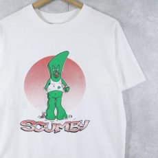 画像1: SCUMBY キャラクターパロディ ガンジャプリントTシャツ (1)
