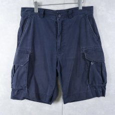 画像1: POLO Ralph Laurne "POLO CHINO" コットンカーゴショーツ NAVY W35 (1)