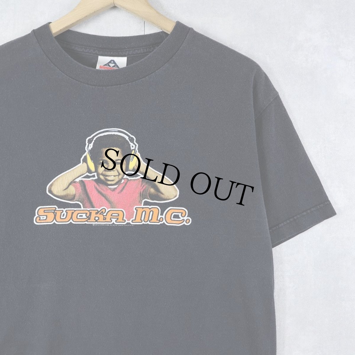 画像1: 2000's Gary Coleman "SUCKA M.C." 俳優プリントTシャツ BLACK M (1)