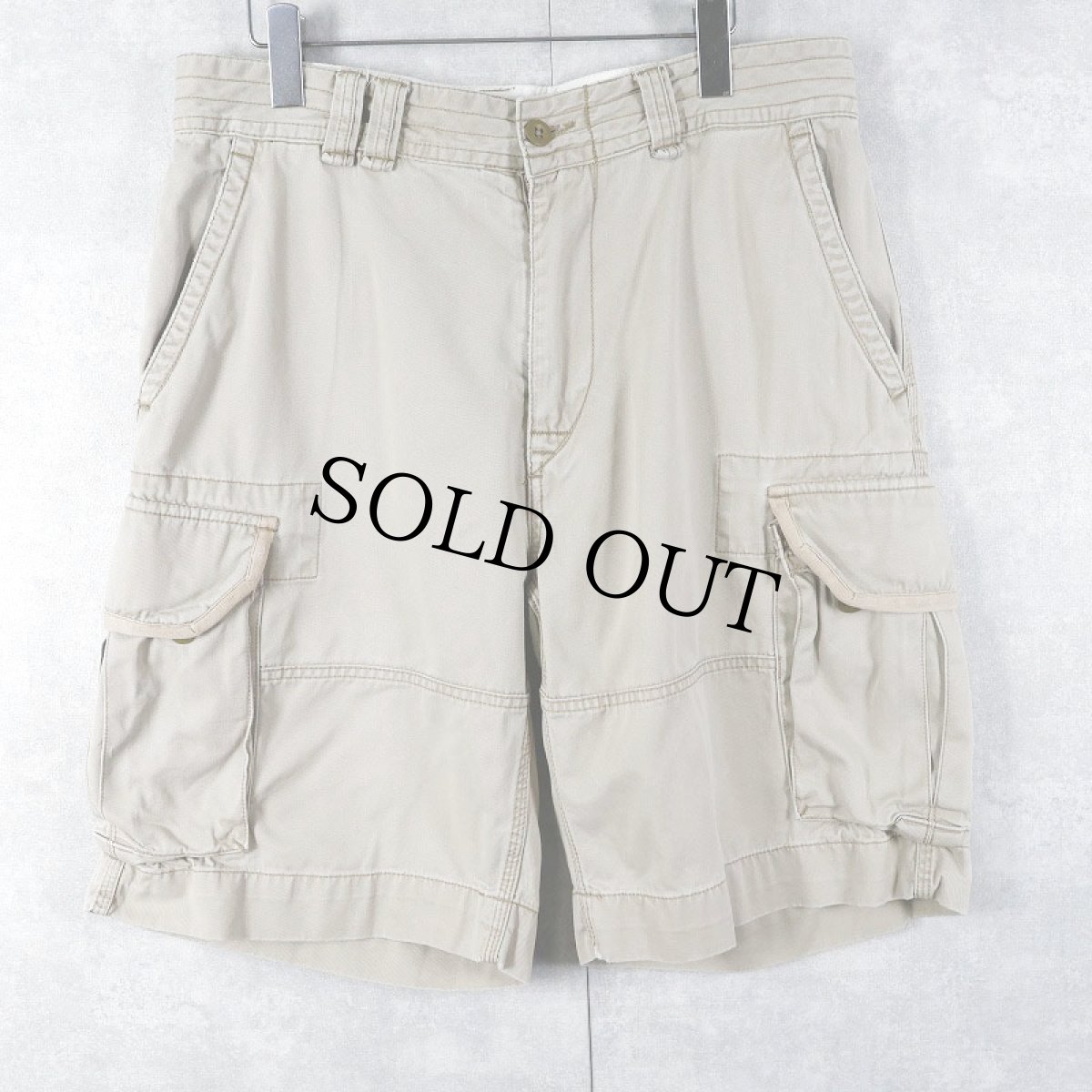 画像1: POLO Ralph Laurne "POLO CHINO" コットンカーゴショーツ W33 (1)