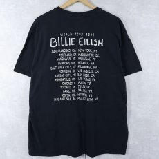 画像2: Billie Eilish "When We All Fall Asleep, Where Do We Go?" ミュージシャンツアーTシャツ BLACK XL (2)