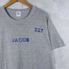 画像1: 80's RUSSELL ATHLETIC USA製 "JACOB" プリントTシャツ L (1)