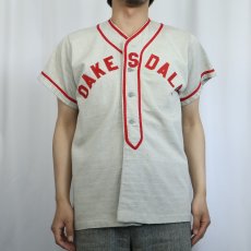画像2: 60's Russell Southern "OAKESDALE" ベースボールシャツ L (2)