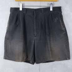 画像1: POLO Ralph Lauren "POLO CHINO" 2タック コットンチノショーツ BLACK W35 (1)