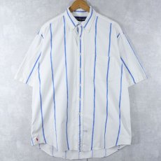 画像1: 90's〜 Ralph Lauren ストライプ柄 コットンボタンダウンシャツ L (1)