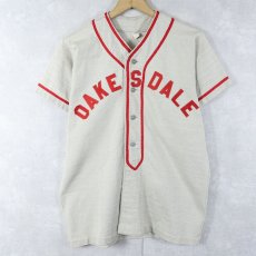 画像1: 60's Russell Southern "OAKESDALE" ベースボールシャツ L (1)