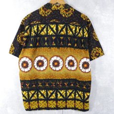 画像2: 70's Rai Nani 花柄 コットン アロハシャツ XL (2)