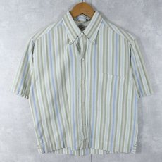 画像1: 〜60's Racquer Shop シアサッカーボタンダウンシャツ M (1)