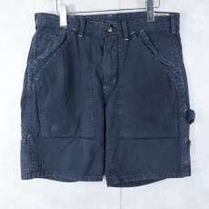 画像1: POLO Ralph Lauren コットンペインターショーツ NAVY W33 (1)