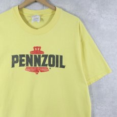 画像1: 90〜2000's PENNZOIL エンジンオイルブランド プリントTシャツ L (1)