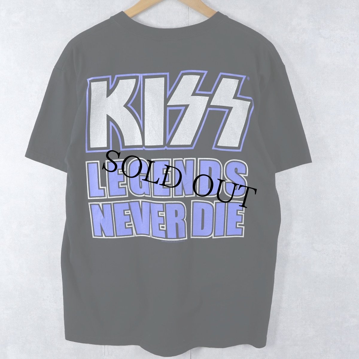 画像2: 2000's KISS "THE FAREWELL TOUR" ハードロックバンド ツアーTシャツ BLACK L (2)