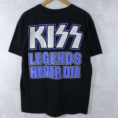 画像2: 2000's KISS "THE FAREWELL TOUR" ハードロックバンド ツアーTシャツ BLACK L (2)