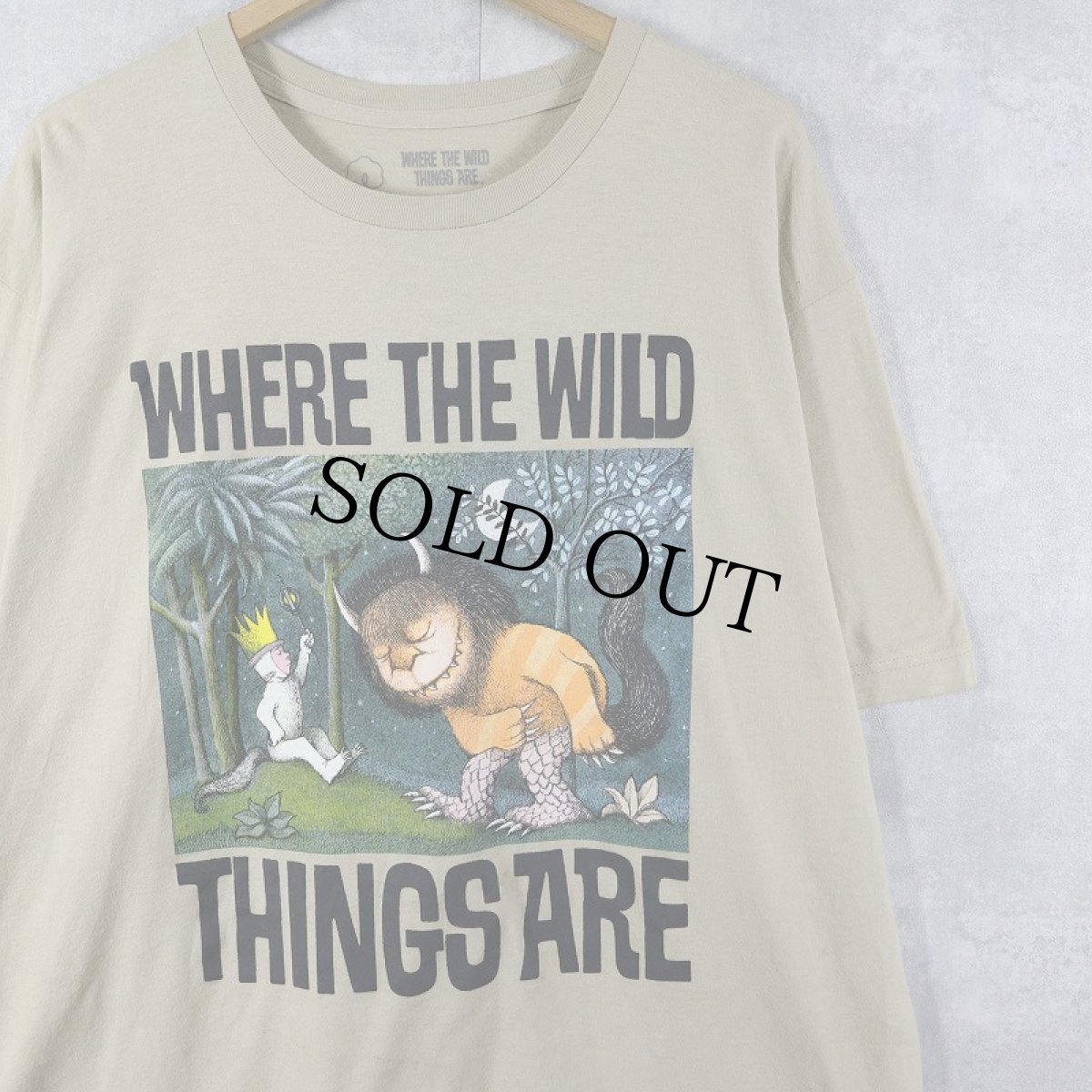 画像1: かいじゅうたちのいるところ 絵本プリントTシャツ XL (1)