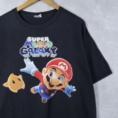 画像1: 2000's Nintendo SUPER MARIO GALAXY ゲームキャラクタープリントTシャツ BLACK 2X (1)