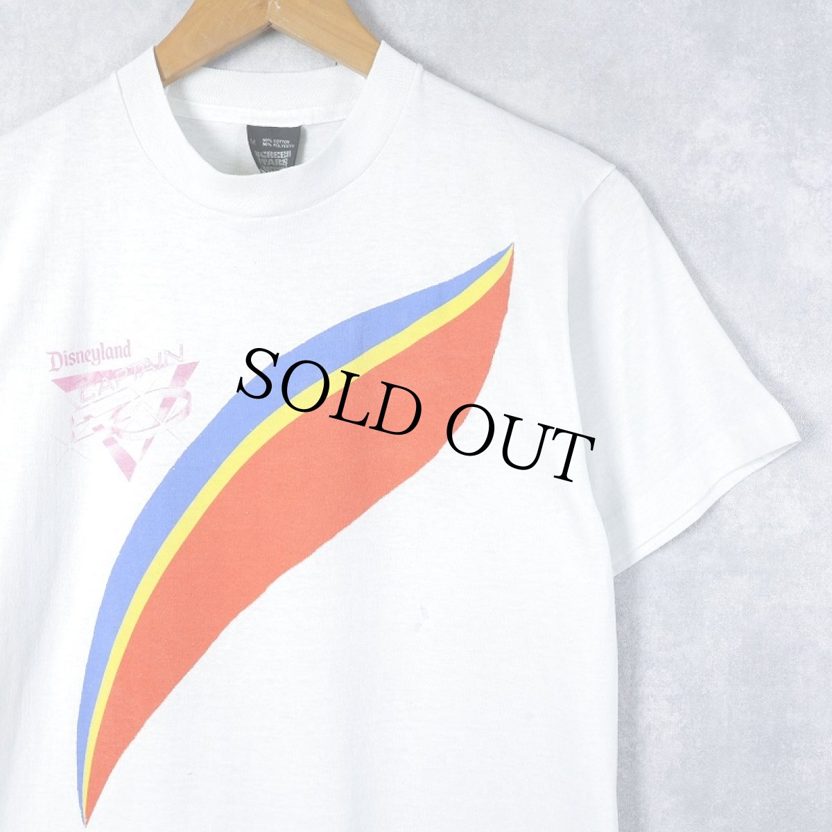 画像1: 80's Disneyland USA製 "CAPTAIN EO" アトラクションプリントTシャツ M (1)