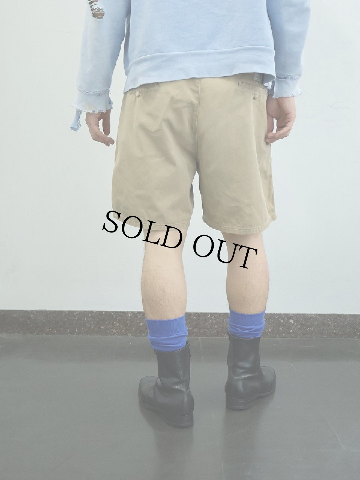 画像2: 90's POLO Ralph Lauren USA製 "POLO CHINO" 2タック コットンチノショーツ W33 (2)