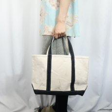 画像2: 90's L.L.Bean USA製 "BOAT AND TOTE" キャンバストートバッグ BLACK MEDIUM (2)