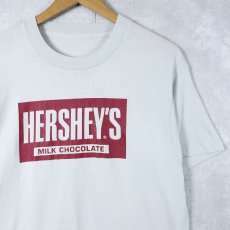 画像1: 80〜90's HERSHEY'S "MILK CHOCOLATE" お菓子企業 ロゴプリントTシャツ (1)