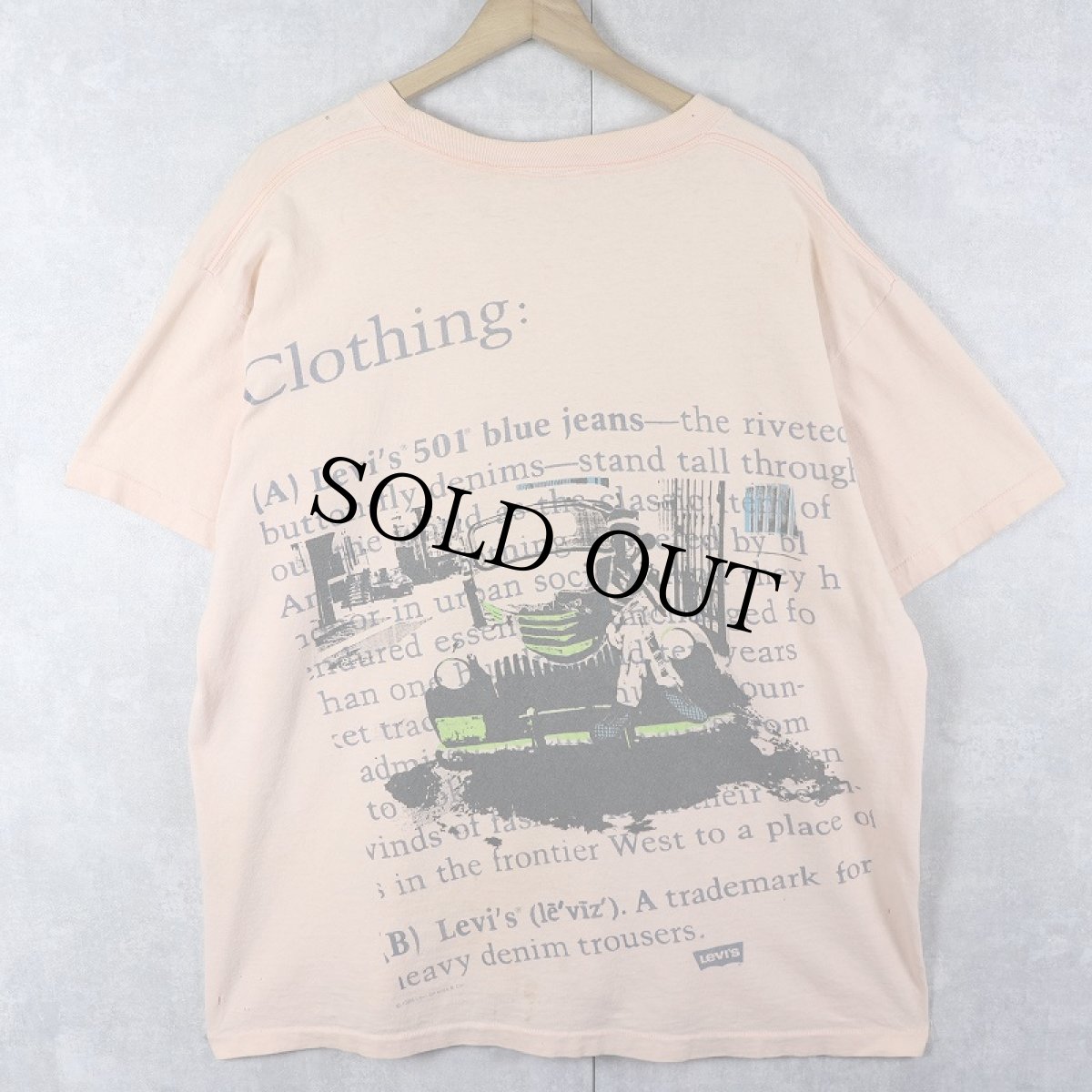 画像1: 80's Levi's 大判プリントTシャツ (1)