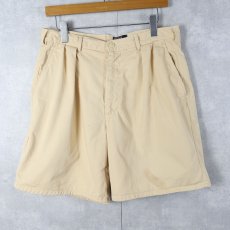 画像3: 90's POLO Ralph Lauren USA製 2タック コットンチノショーツ W32 (3)