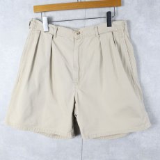 画像3: 90's POLO Ralph Lauren USA製 "POLO CHINO" 2タック コットンチノショーツ W33 (3)