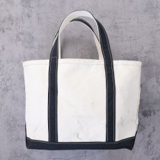 画像1: 90's L.L.Bean USA製 "BOAT AND TOTE" キャンバストートバッグ BLACK MEDIUM (1)