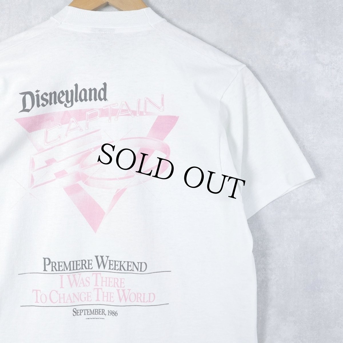 画像2: 80's Disneyland USA製 "CAPTAIN EO" アトラクションプリントTシャツ M (2)