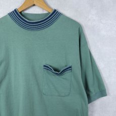 画像1: 90's GAP モックネック ポケットTシャツ (1)