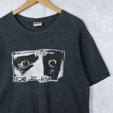 画像1: 90〜2000's "OPEN YOUR EYES" プリントTシャツ BLACK L (1)