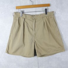 画像3: 90's POLO Ralph Lauren USA製 "POLO CHINO" 2タック コットンチノショーツ W33 (3)