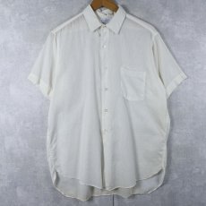 画像1: 60's VAN HEUSEN ストライプ柄織り コットンシャツ SIZE16 (1)