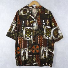 画像1: オールオーバーパターン アロハシャツ (1)