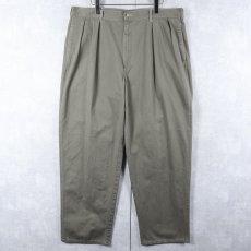 画像1: 90's POLO Ralph Lauren USA製 2タック コットンチノトラウザーズ W37 (1)