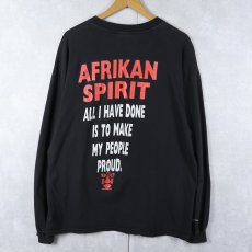 画像2: MOSHOOD "AFRIKAN SPIRIT..." プリントロンT BLACK XL (2)
