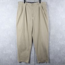 画像1: 90's POLO Ralph Lauren USA製 2タック コットンチノトラウザーズ W36 (1)