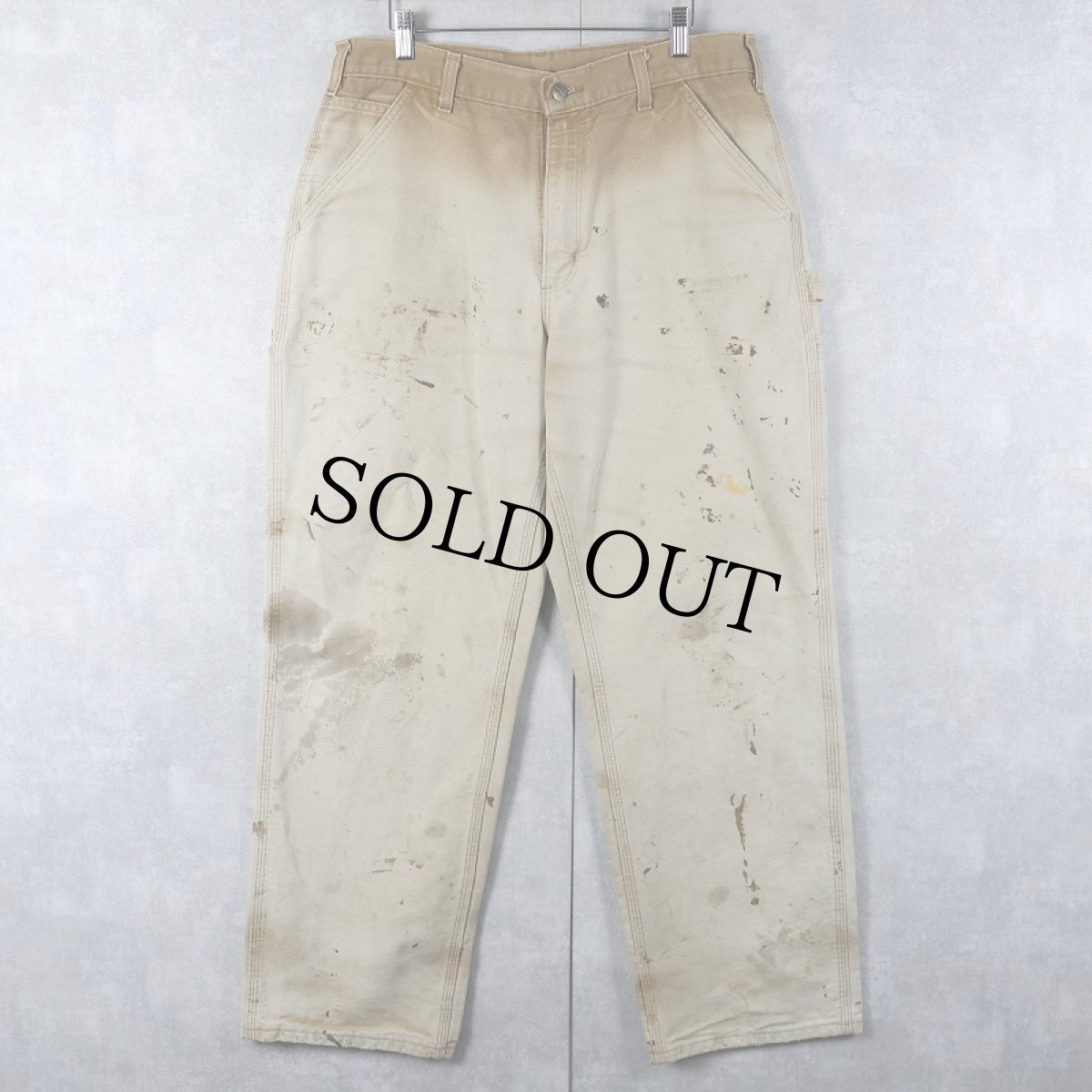 画像1: Carhartt ペンキペイント ダックペインターパンツ W35 (1)