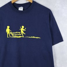画像1: Something Corporate ロックバンドプリントTシャツ NAVY M (1)