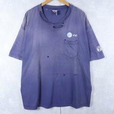 画像2: 90's AT&T  情報通信企業 ロゴプリントTシャツ NAVY 2XL (2)