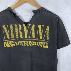 画像2: 90's NIRVANA "NEVERMIND" ロックバンドプリントTシャツ BLACK (2)