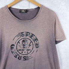 画像1: Ralph Lauren RRL "SPEED" スカルプリントTシャツ L (1)