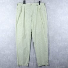 画像1: POLO Ralph Lauren ストライプ柄 2タック コットンシアサッカーパンツ W36 (1)