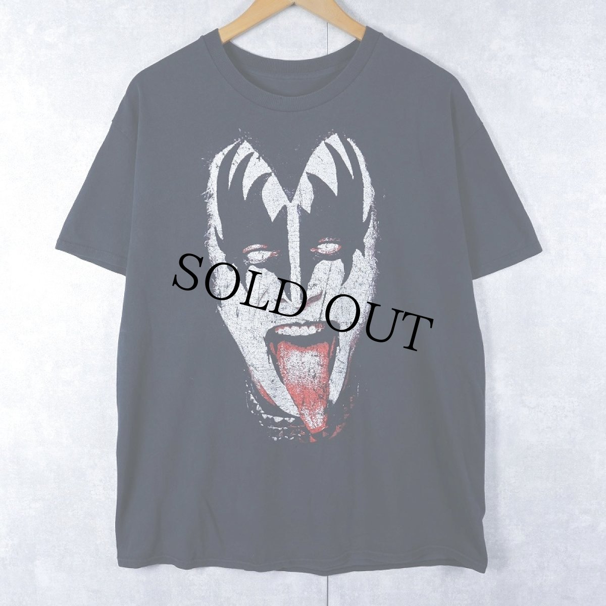 画像1: KISS ハードロックバンドTシャツ BLACK L (1)