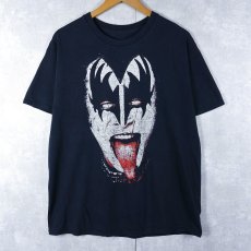 画像1: KISS ハードロックバンドTシャツ BLACK L (1)