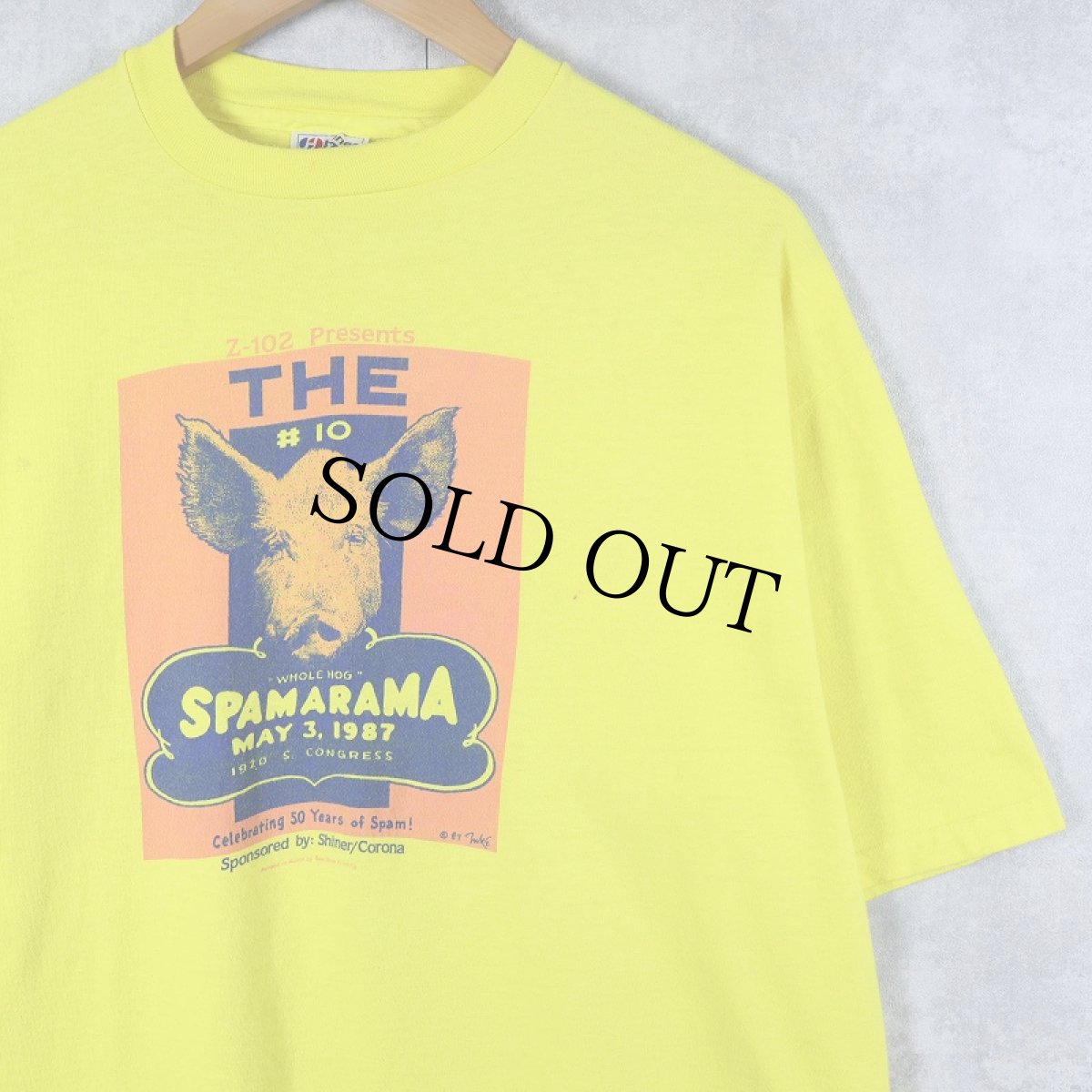 画像1: 80's SPAM USA製 "SPAMARAMA" フェスティバルプリントTシャツ XL (1)