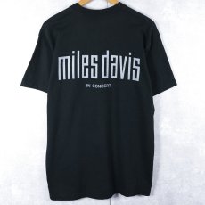 画像2: 90's Miles Davis USA製 "miles davis in CONCERT" ジャズミュージシャンプリントTシャツ BLACK L (2)