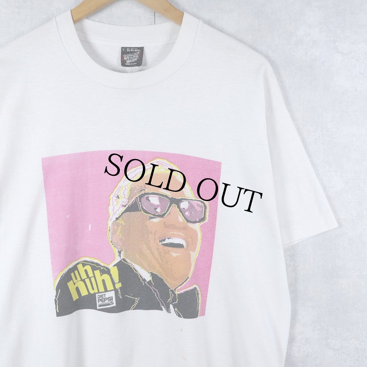 画像1: 80's Ray Charles USA製 "uh huh!" ピアニストプリントTシャツ XL (1)